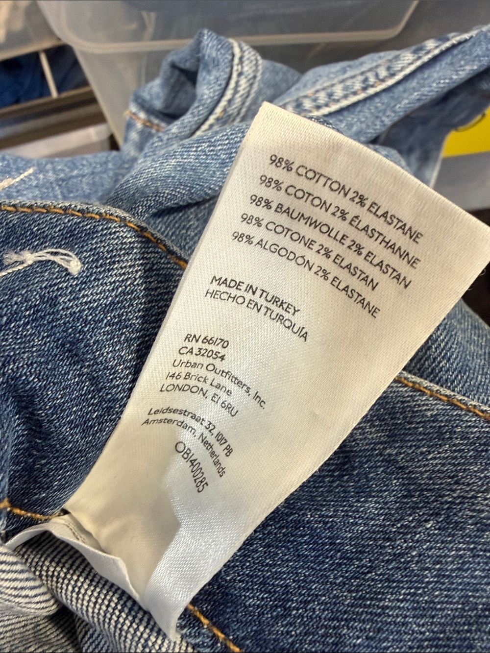 Pilcro Wide-Leg the skipper Relaxed Blue Denim Jeans - Picture 9 of 9